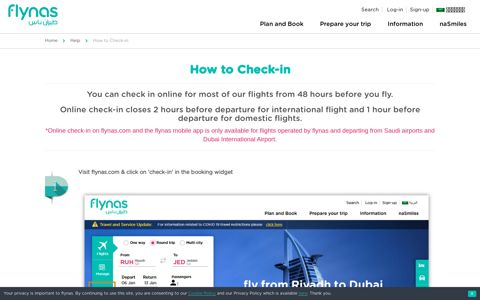 How to Check-in - Flynas
