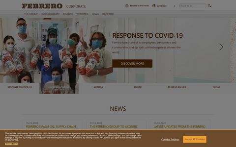 Ferrero Group Corporate Website
