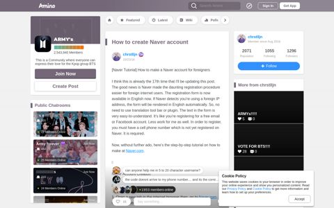 How to create Naver account | ARMY's Amino - Amino Apps
