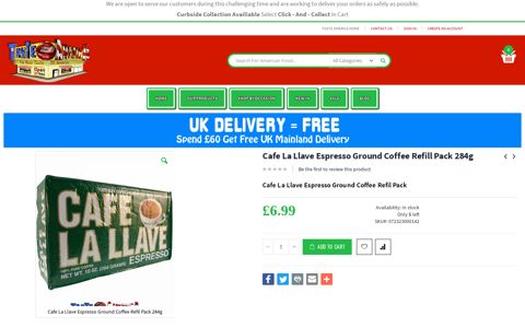 Cafe La Llave | Espresso | Ground Coffee | Java | Taste America