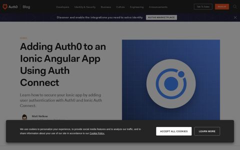 Adding Auth0 to an Ionic Angular App Using Auth Connect