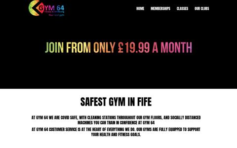 Gym 64 | Best Gym In Fife | Yoga Classes in Fife | Les Mills ...