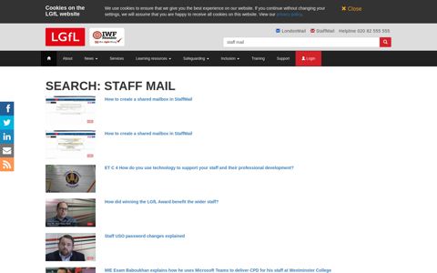 Search: staff mail - LGfL
