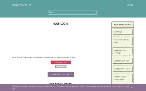 IOOF Login - General Information about Login - Logines.co.uk