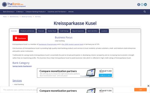 Kreissparkasse Kusel (Germany) - Bank Profile - TheBanks.eu