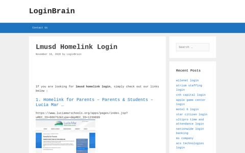 lmusd homelink login - LoginBrain
