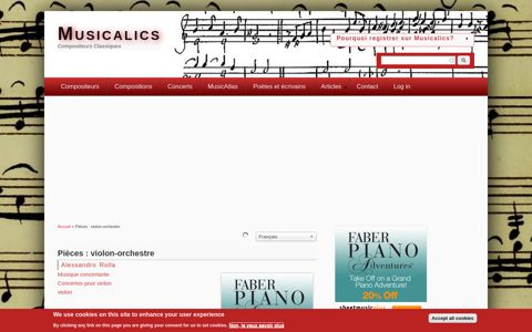 Pièces : violon-orchestre | Alessandro Rolla | Compositeurs ...