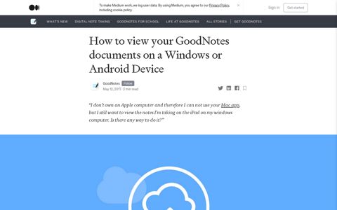 How to view your GoodNotes documents on a Windows or ...
