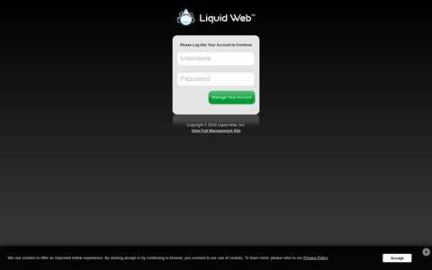 Liquid Web Account Management