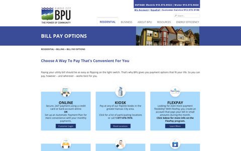 Bill Pay Options | Kansas City BPU