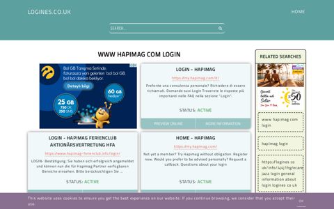 www hapimag com login - General Information about Login