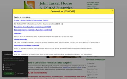 John Tasker House - Information about the doctors surgery ...
