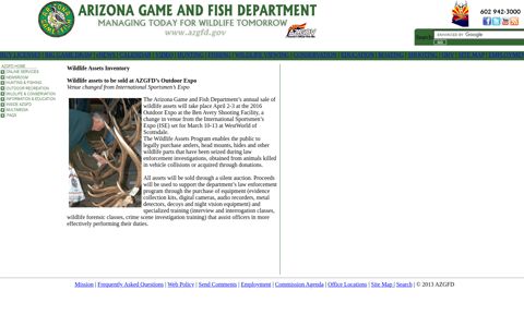 Arizona Game and Fish Department: azgfd.gov