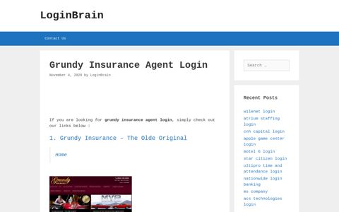 grundy insurance agent login - LoginBrain