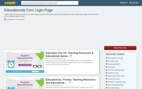 Educationcity Com Login Page - Loginii.com