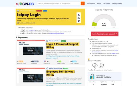 Ioipay Login - A database full of login pages from all over the ...