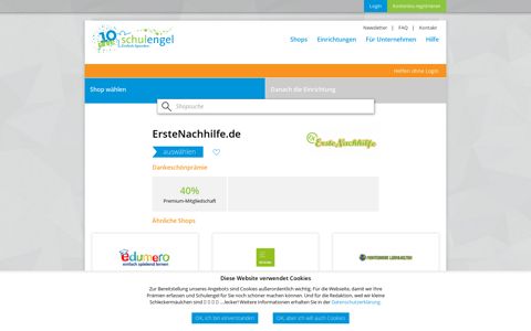 ErsteNachhilfe.de | Shop Info | Schulengel.de