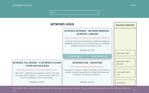 getmyads login - General Information about Login - Logines.co.uk