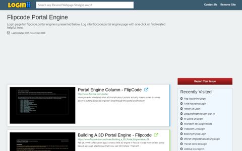 Flipcode Portal Engine - Loginii.com