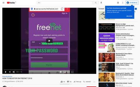 HOW TO REGISTER ON FREENET 2018 - YouTube
