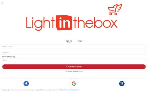 Login - LightInTheBox