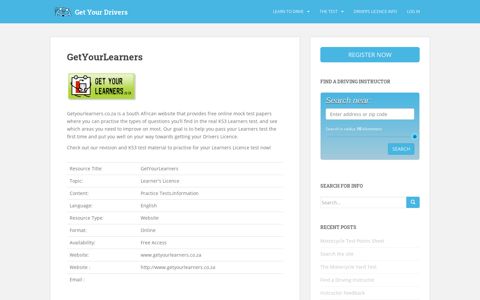 GetYourLearners – Get Your Drivers