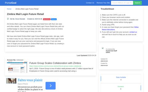 Zimbra Mail Login Future Retail Page - portal-god.com