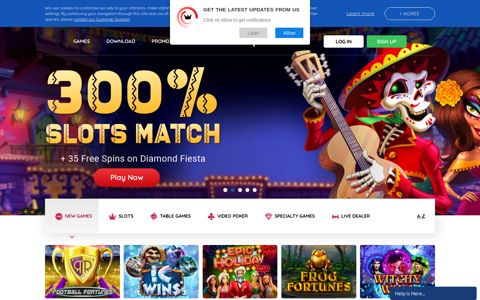 Free Spin Casino | Play with 250% Welcome Bonus