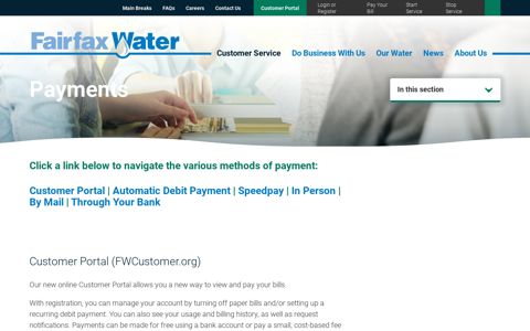 Payments | Fairfax Water - Official Website