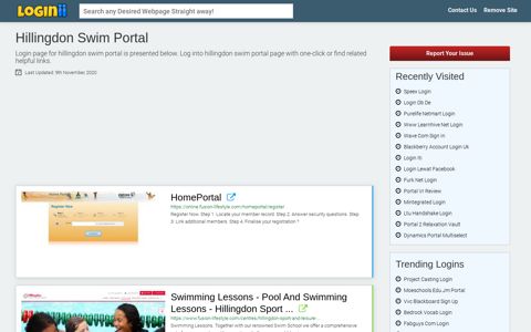 Hillingdon Swim Portal - Loginii.com