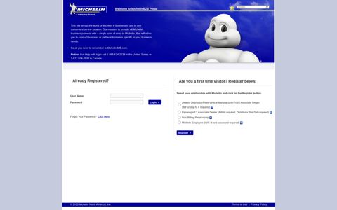 Welcome to Michelin B2B Portal