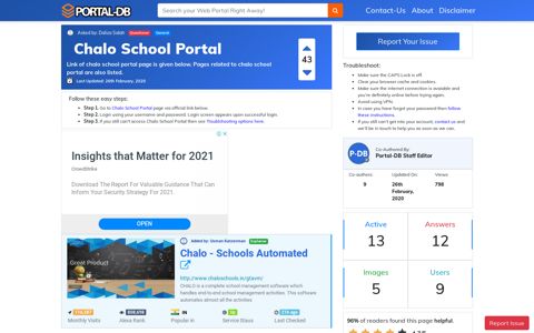 Chalo School Portal