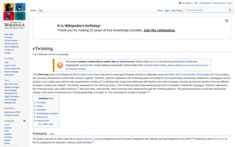 eTwinning - Wikipedia