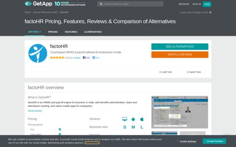 factoHR Pricing, Features, Reviews & Comparison of ... - GetApp