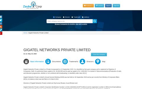 GIGATEL NETWORKS PRIVATE LIMITED - Company ...