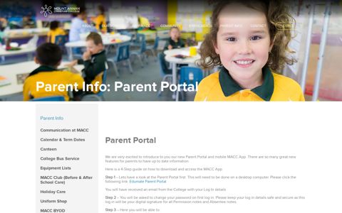 Parent Portal | Mount Annan Christian College