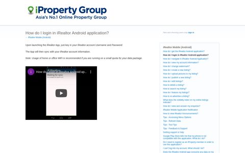 How do I login in iRealtor Android application? – Customer ...