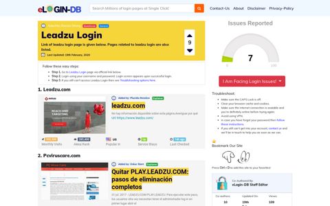 Leadzu Login - A database full of login pages from all over the ...
