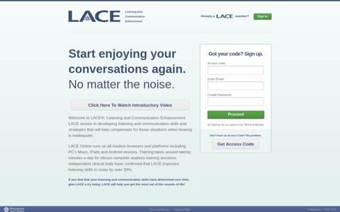 LACE - Listening And Communication Enhancement ...