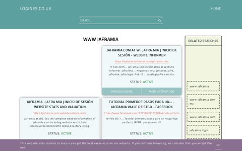 www jaframia - General Information about Login - Logines.co.uk