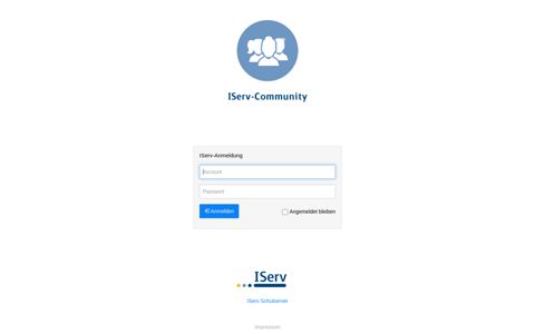 Anmelden - IServ - community.iserv.eu