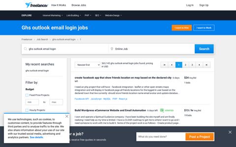 Ghs outlook email login Jobs, Employment | Freelancer