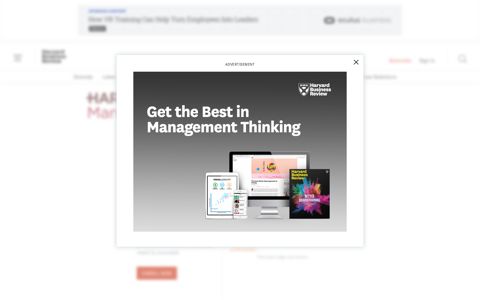 Harvard ManageMentor - Harvard Business Review