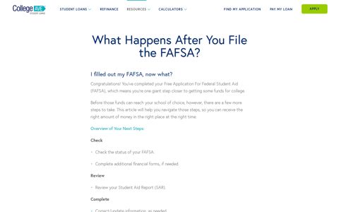 How to Check Your FAFSA Status | College Ave