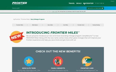 New Mileage Program | Frontier Airlines
