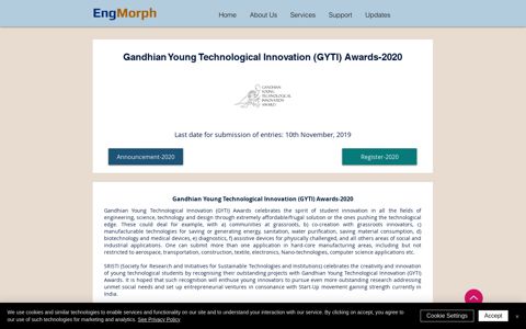 Gandhian Young Technological Innovation (GYTI) Awards-2020