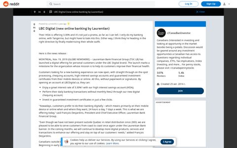LBC Digital (new online banking by Laurentian) - Reddit