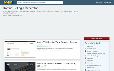 Kartina Tv Login Generator - Loginii.com