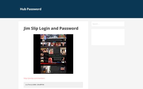 Jim Slip Login and Password – Hub Password