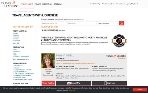 Travel Agents with Journese | Travel Leaders